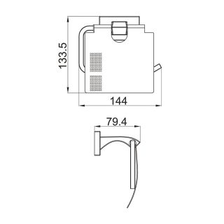 Держатель для туалетной бумаги Gappo G0703-3 золото